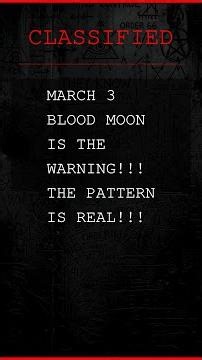 MARCH 3 BLOOD MOON IS THE WARNING!!! THE PATTERN IS REAL!!! 🌙🔴😱 #Shorts