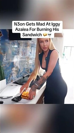 N3on Gets Mad At Iggy Azalea For Burning His Sandwich 🥪💀 |#n3on #iggyazalea #twitchclips #fyp