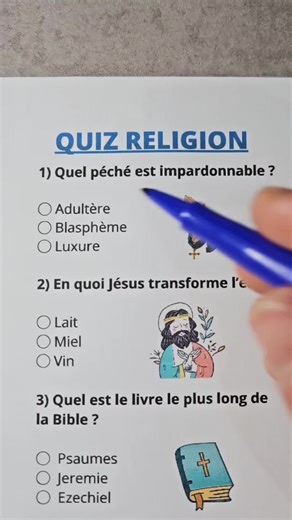 Quiz de Religion : Testez vos connaissances !