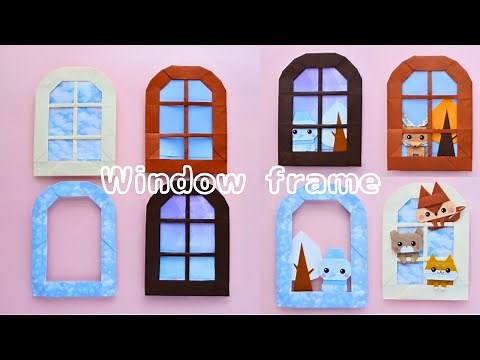 How to make origami Stylish Window frame.