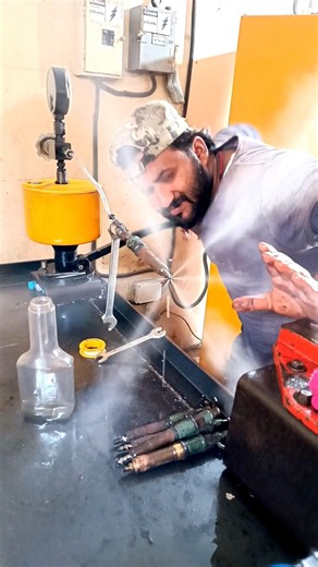 Powerful Fuel Injector Testing Process 🔥 #injector #mechanic #shorts #skills