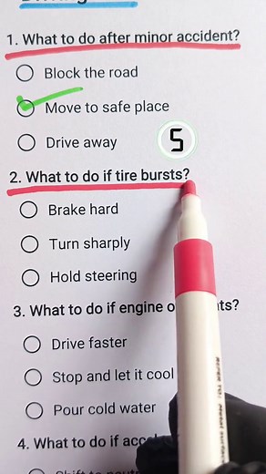 Driving Test Quiz: Can You Score 7/7?