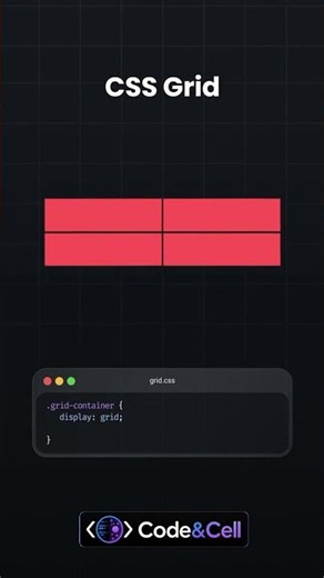 🔥 CSS Grid in 60 Seconds | Master Grid Layout Fast! #shorts