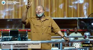 Grande clôture de la dédicace pour toute la communauté CACVH au grand temple de la CACVH/Kalembe lembe à partir de 14h30. Le Pasteur François MUTOMBO Voici l’homme priera particulièrement pour tous les célibataires et tous les malades demain samedi 31 janvier donc ne ratez pas cette grâce et vous pouvez aussi inviter. Cordiale Bienvenue à tous !!! | CACVH News