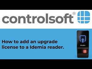 How to add an upgrade license to a Morpho reader (Controlsoft)