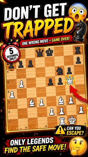 “Don’t Get Trapped 😲♟️” #chess #chessshorts #chesstactics