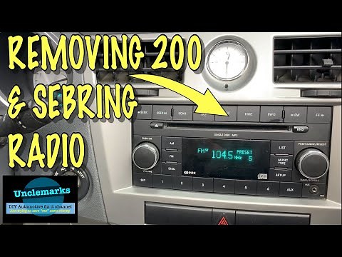 How to remove change stereo in Chrysler 200 & Sebring & Avenger 2007 to 2014 (EP 232)