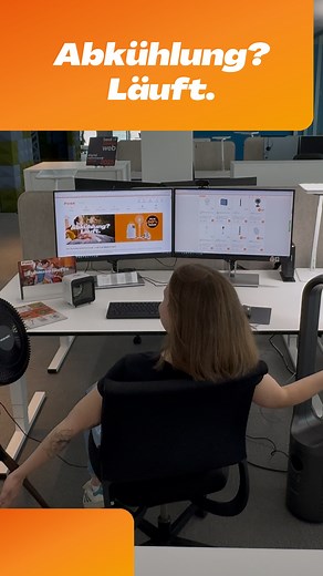 🌡️Heisse Sommertage im Büro? Kein Problem für uns! 🌀 Mit Fust läuft Abkühlung, egal wo 😉 Unsere starken Ventilatoren sorgen für frischen Wind am Arbeitsplatz – effizient, leise und stilvoll. 😎🧊 🌬🍃Abkühlung sichern: https://www.fust.ch/promos/cool | Fust.ch