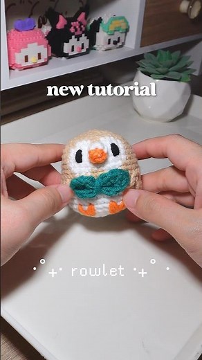 Rowlet Amigurumi #crochet #rajut #pokemon #handmade #tutorial #pattern