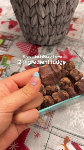 Easy 2 Ingredient Fudge Recipe | Quick Dessert Idea