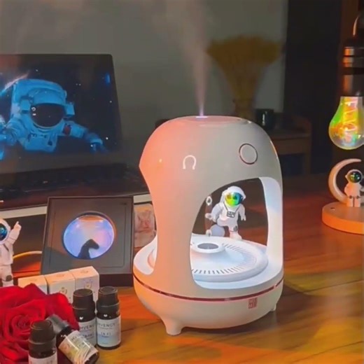 💧✨ Anti-Gravity Water Drop Humidifier | LED Night Light Fountain Mist Lamp 🌊