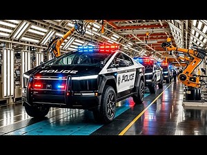 The New Tesla Cybertruck Police: How USA's Electric Patrol Beast Is Made