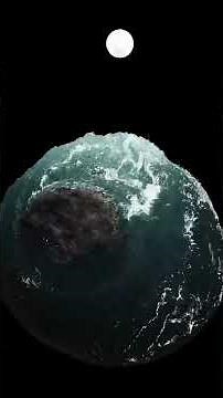 A atração gravitacional da lua, direciona as marés e puxa os oceanos em sua direção 😍