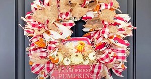 $15 DIY Fall Wreath Idea For Home