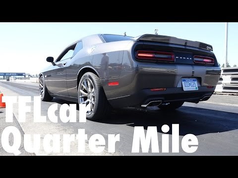 Watch the 2015 Dodge Challenger Hellcat run the Quarter Mile over & over again in 4K