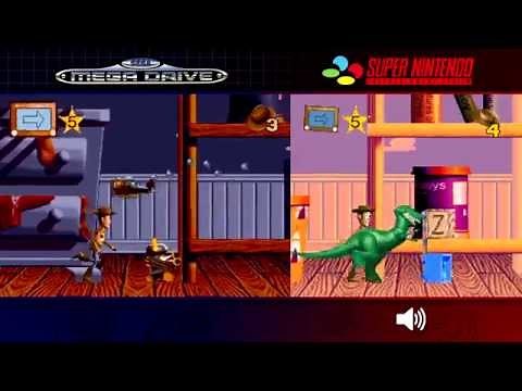 Toy Story | Mega Drive/Genesis & SNES - Comparison, Dual Longplay