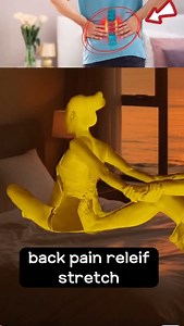FAST lower back pain relief stretch #backpain #backstretch | 다이어트
