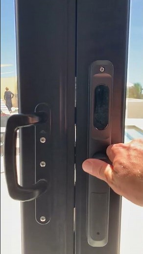 🚪 A smart door lock solution for your sliding doors!💡 #wifidoorlock #smarthome #smartlock