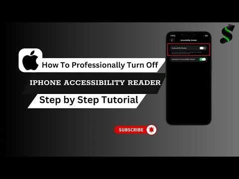 How To Fix Accessibility Reader On iPhone (2026 Step-By-Step Guide!)