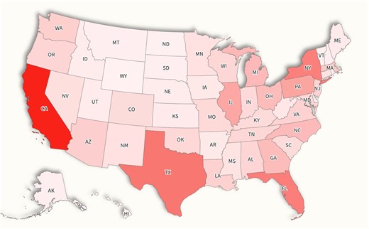 Map shows which states rely on food stamps most as SNAP funding expires