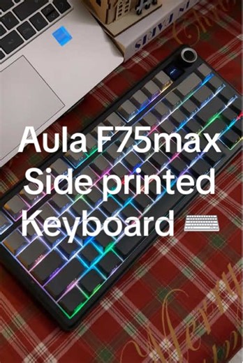 Black and gray interweave, keyboard creates gaming atmosphere!😎🖤☠️🎮#fyp #keyboard #mechanicalkeyboard #gamingkeyboard #aula