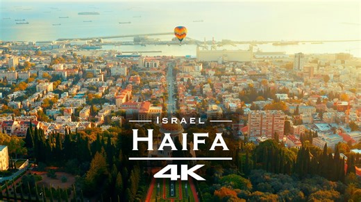 Haifa, Israel in 4K | Aerial Drone Views of Coastal Beauty