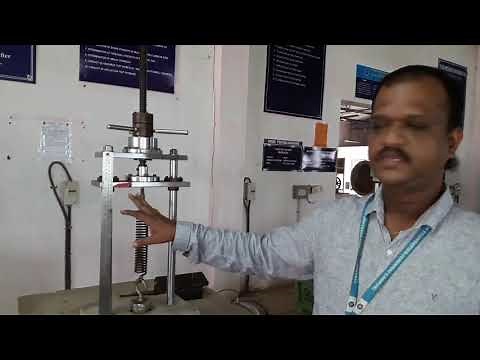 Tensile test on closed coil helical spring