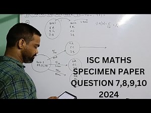 isc maths 2024 specimen paper solved, isc class 12 mathematics specimen paper solution 2024