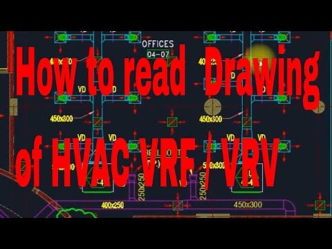 HVAC - How to read Basic Drawing of HVAC VRF / VRV in English
