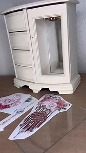 15K views · 125 reactions | She’s a little boho-jewelry box makeover part 2 #jewelrybox #paintedfurniture #painted #thrifted #homedecor #homedecorideas #artsandcrafts | Simply Made Unique by Jill | Facebook