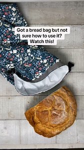 If you got a bread bag for Christmas and you’re not sure how to use it, this is for you… #breadbag #sourdoughbread #sustainablekitchen | Three Huggers
