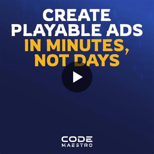 #playableads #useracquisition #gamedev #codemaestro #liveworkshop #ai | Code Maestro Inc.