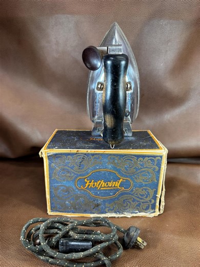 Vintage Hotpoint Iron Clothing Laundry Room Decor With Box - Etsy