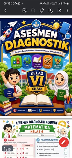 Asesmen Diagnostik Kognitif Kelas 6: Soal Siap Print & Desain Menarik