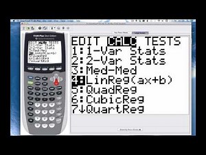 Scatterplots and Correlation Coefficient on the TI-84