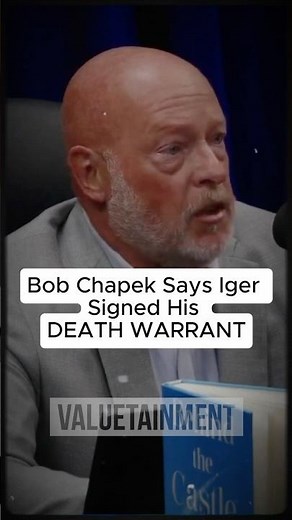 Bob Chapek Says Iger Signed His DEATH WARRANT