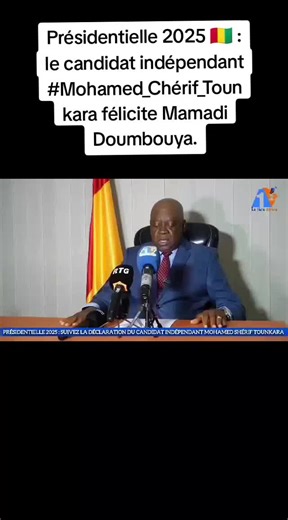 Candidature présidentielle 2025 : Tounkara félicite Doumbouya