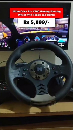 Nitho Drive Pro V200 Gaming Steering Wheel with Pedals and Shifter