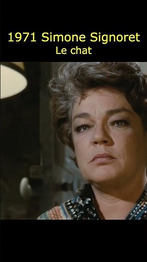 Simone Signoret face au chat — Extrait culte du film dramatique français Le Chat 🐱🎬