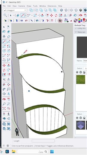 model a 3d tower #shorts​ #sketchup​ #sketchuptips​ #3dmodeling​ #sketchuptutorial​ #architecture