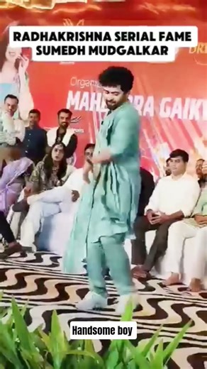 Sumedh mudgalkar dance performance in event #navratri special garba dance video #sumedh #viralshort