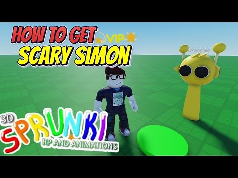 Glitch Out Of The Map And How To Get Scary Simon In 3D Sprunki RP and Animations New Update