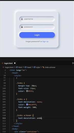 Clean Neumorphism Login UI using HTML & CSS 🔥