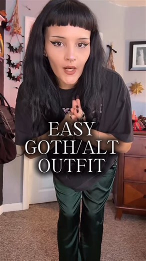 𝖒𝖆𝖗𝖎𝖆𝖍 on Instagram: "Easy goth/alt outfit lazy alt girl edition (atleast lazy for me). One of my favorite casual looks! What do you think? Save for easy inspo! 🖤🖤 Outfit: Leggings & top: in my Amazon store Cardigan: thrifted Leg warmers: diy Jewlery: @heartofsteeljewelry Coat: @disturbia Boots: @drmartensofficial Bag: @wickedmisfitshop . . . . . . . . . . . . . . . . . . . . . . . . . . . . . . . #goth #gothfashion #ootd #grwm #gothic #gothootd #gothstyle #alternativebeauty #gothgirl #g