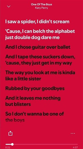 Katy Perry - One Of The Boys (Lyrics) #spotify #popular #trending