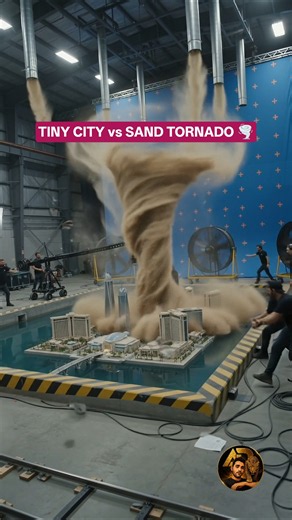 Sand Tornado Destroys a Tiny City 🌪️ | Practical FX Behind the Scenes