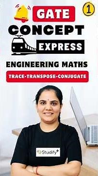 #1 Matrix Algebra Basics | Engineering Maths-All Branches | Priyanka Ma’am | Concept Express #Shorts
