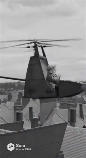 A Vintage Movie Short Clip | baby pilot| save the city