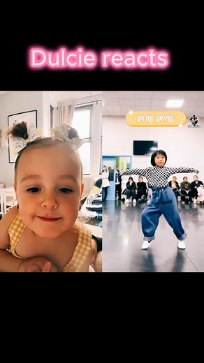 Della reacts! I think she's gonna be a dancer what do you guys think? #reels #toddlerreacts #toddlerreaction #dance #dancevideos | Della Noyce