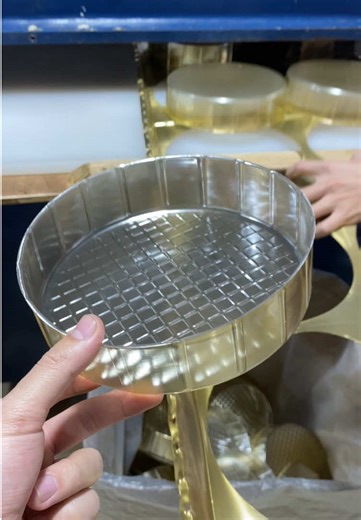 Electroplated silver PET round basin inner tray packaging manufacturing process